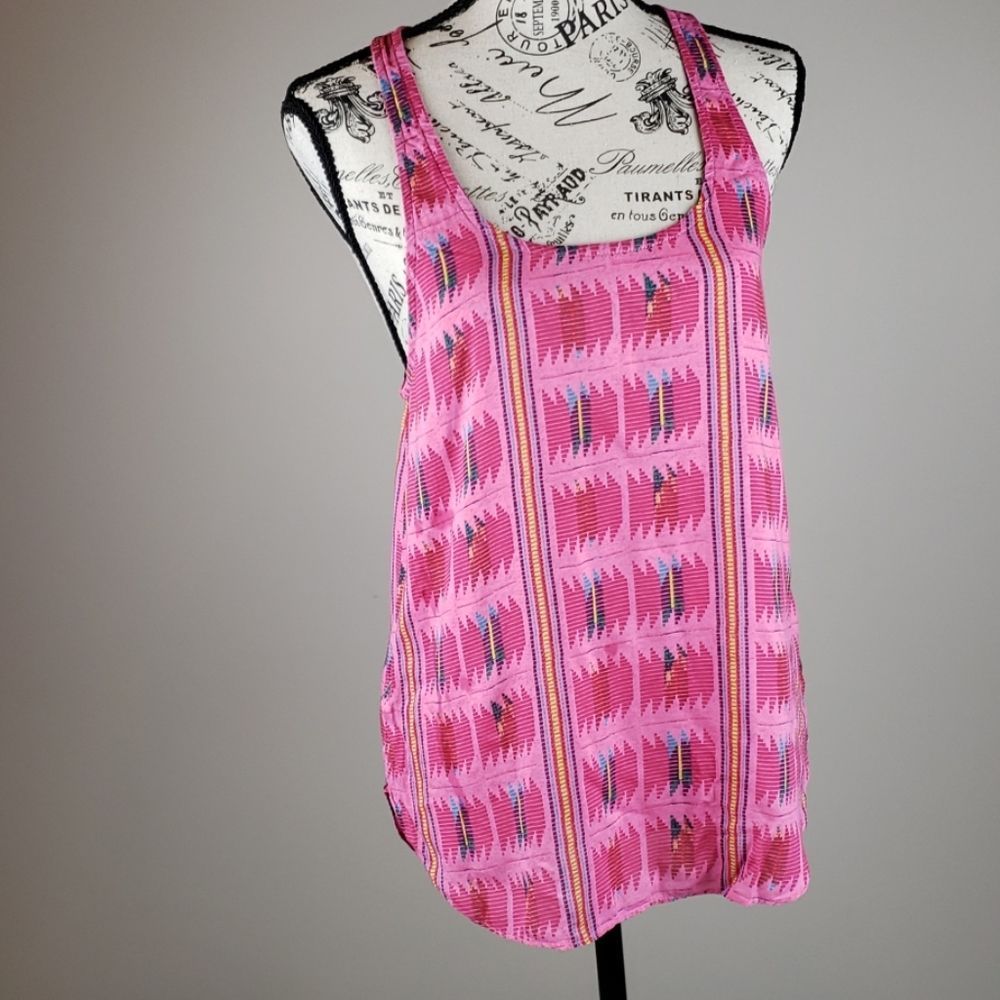 { American Eagle } Aztec pink tank top racer back